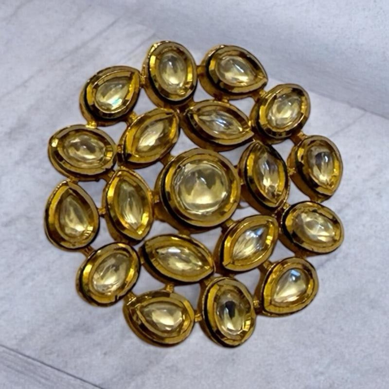 Traditional Kundan Clustered Ring