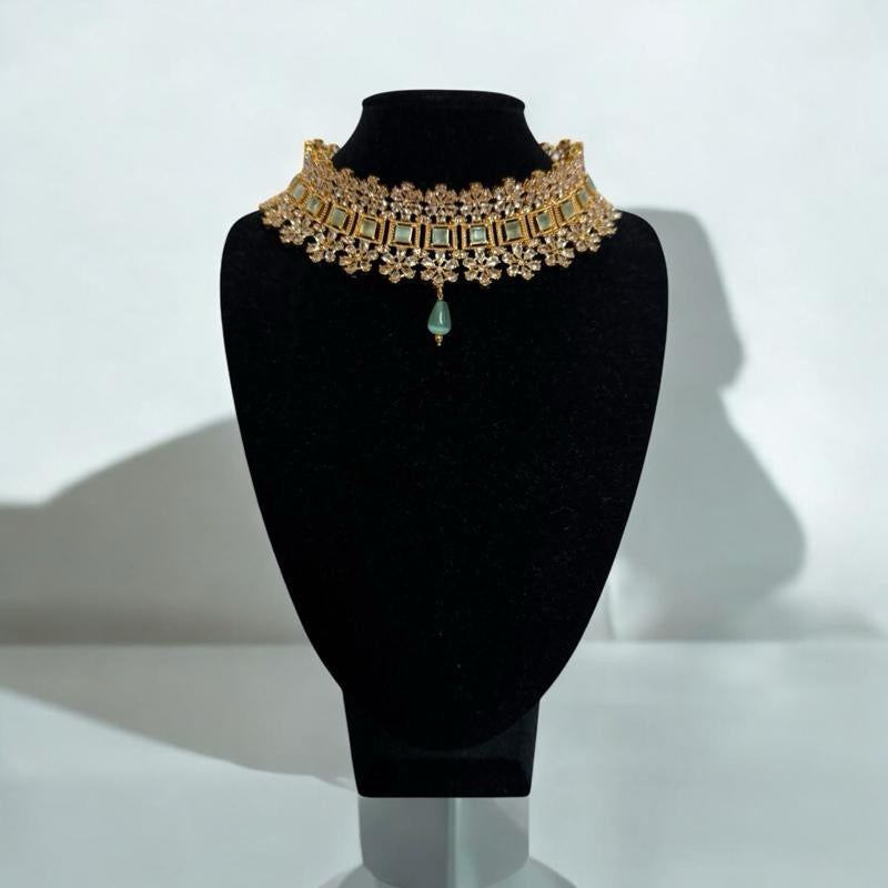 Emerald Royale Kundan Choker Set