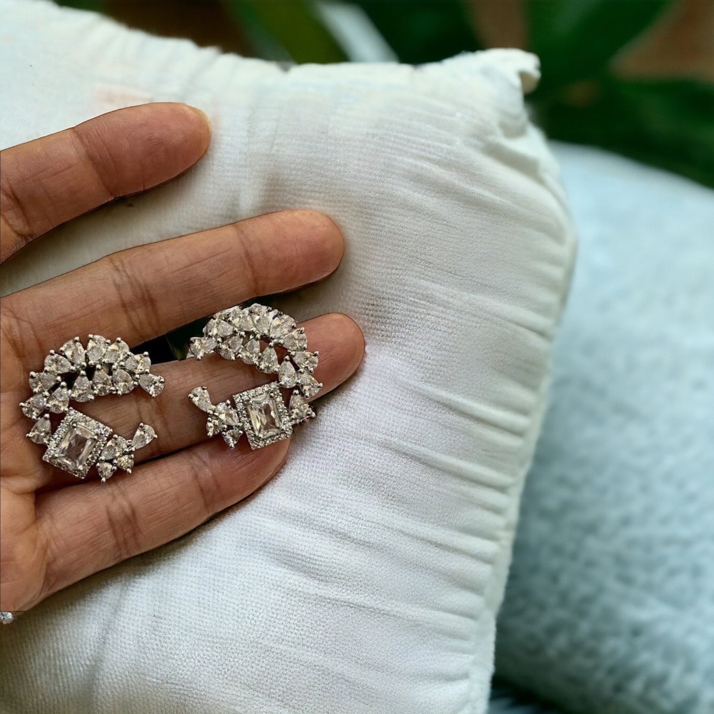 American Diamond Stud Earrings