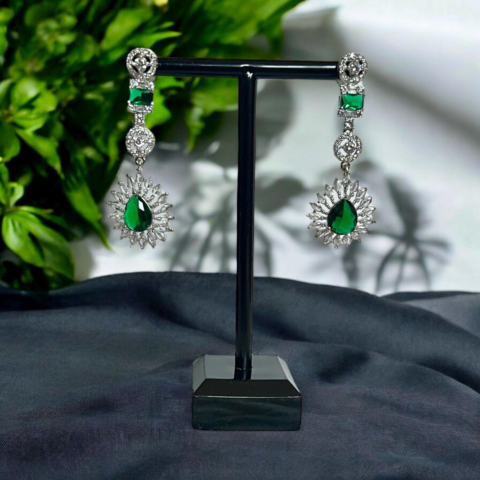 High Quality Green AD Necklace Set